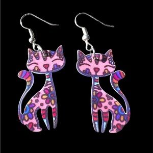 🦋HOST PICK🦋 Kitty Cat Dangling Earrings NWT